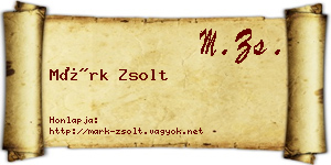 Márk Zsolt névjegykártya