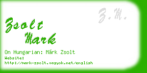 zsolt mark business card